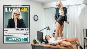 LOAN4K. Amateur office sex with a slutty cheater and a loan manager