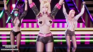 [MMD] Blackpink – Whistle Ahri Akali Seraphine Sexy Kpop Dance League of Legends Hentai Uncensored 4K 60FPS