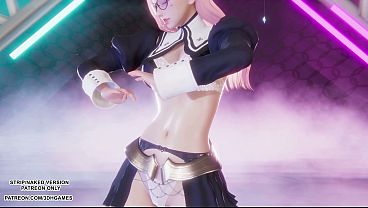 [MMD]  Love It – Seraphine Sexy Kpop Dance League of Legends Hentai Uncensored 4K 60FPS