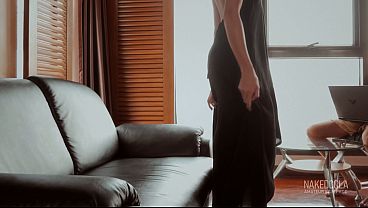 Stepsister made me forget about work with her hairy pussy – 4K